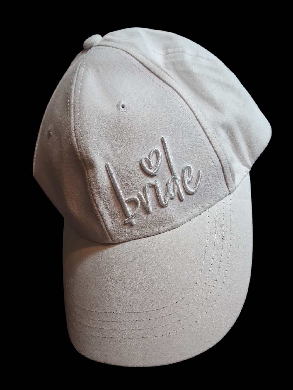 Bachelorette Party Bride Embroidered Baseball Cap - White